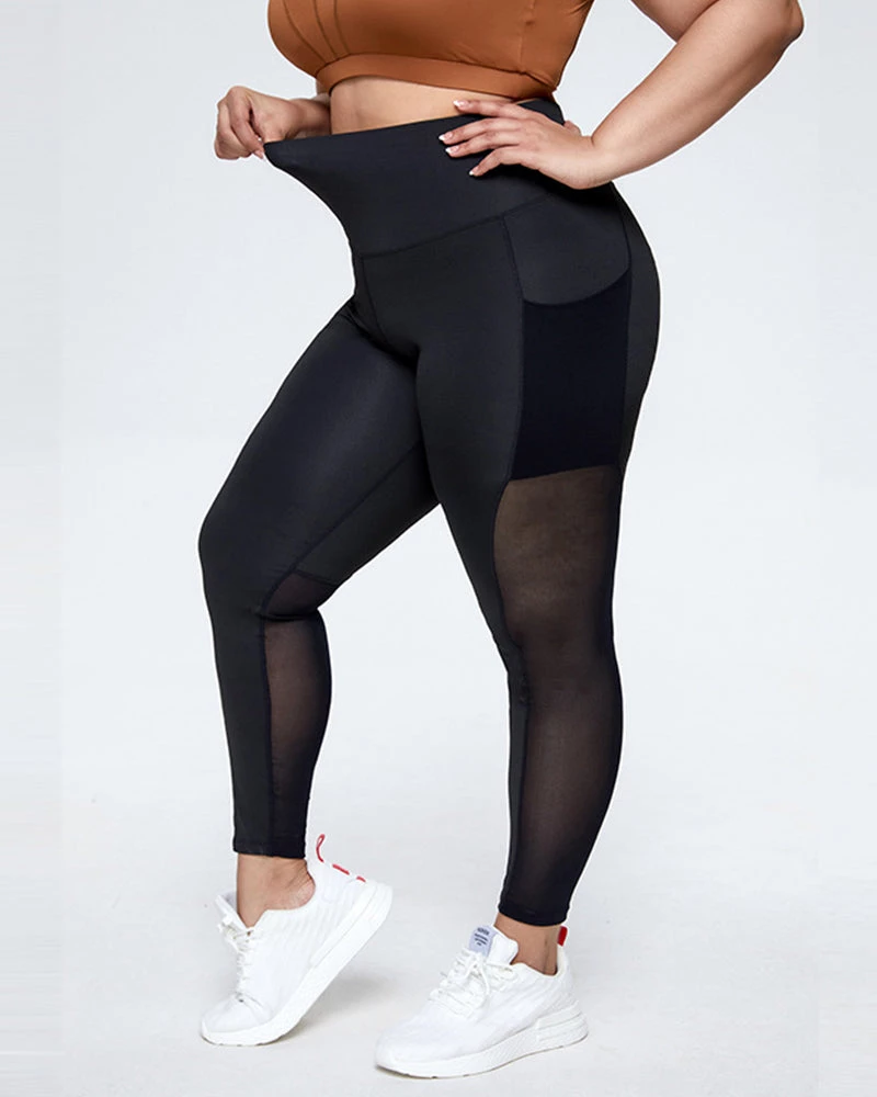 Divanewlook BASICS Plus Size Patchwork Legging 3 Divanewlook BASICS Plus Size Patchwork Legging