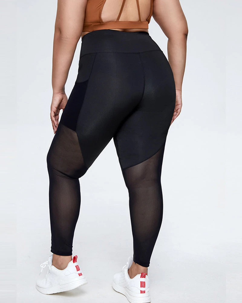 Divanewlook BASICS Plus Size Patchwork Legging 4 Divanewlook BASICS Plus Size Patchwork Legging