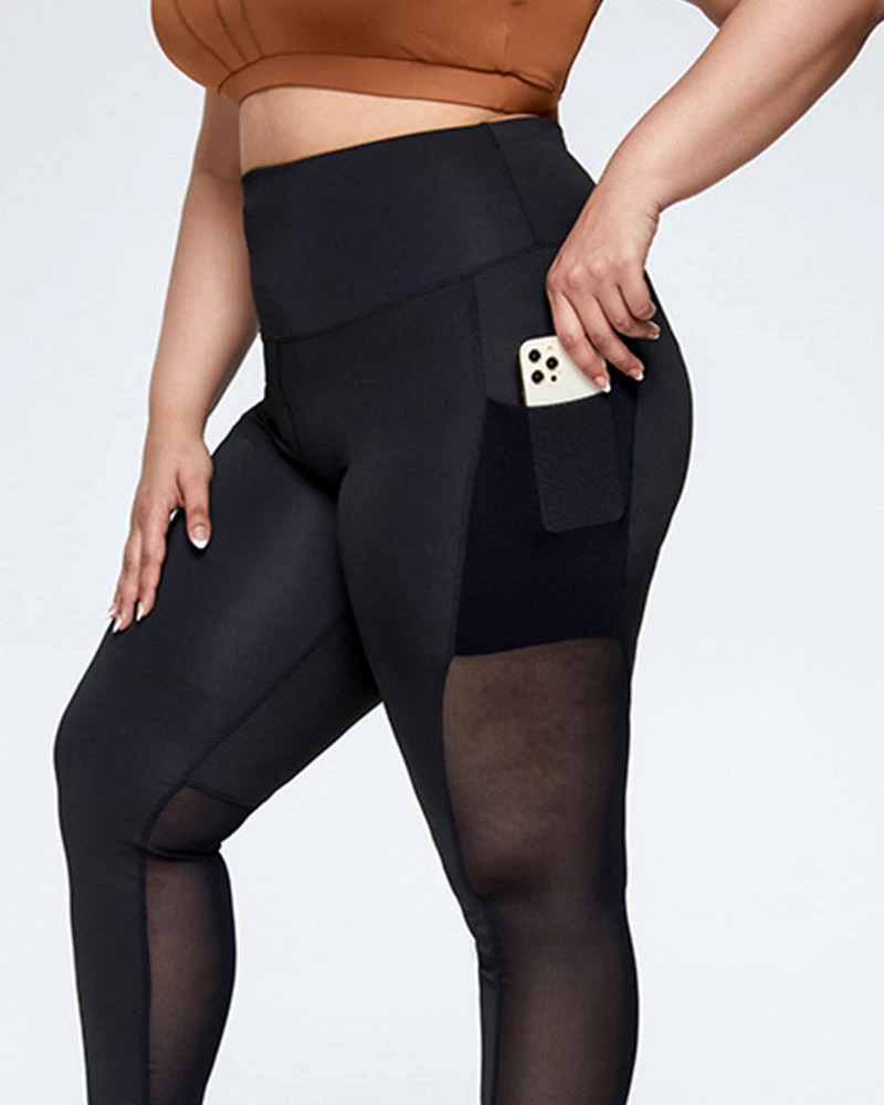 Divanewlook BASICS Plus Size Patchwork Legging 5 Divanewlook BASICS Plus Size Patchwork Legging