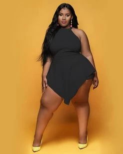 Girlsintrendy Independent Lady Plus Size Jumpsuits