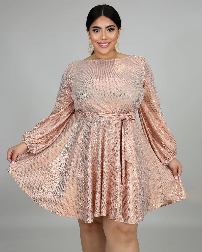 绣川 Sprinkle Flare Plus Size Dress 1 绣川 Sprinkle Flare Plus Size Dress