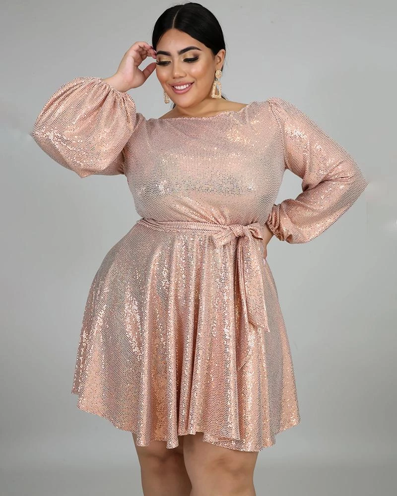 绣川 Sprinkle Flare Plus Size Dress 2 绣川 Sprinkle Flare Plus Size Dress