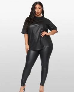 Divanewlook Jennie Black Legging Set Matching Set