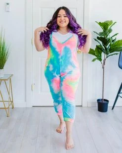 Divanewlook Ibiza Dye Jumpsuit New In