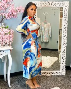 Divanewlook DYNASTY MIDI DRESS Dresses