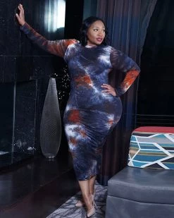 Divanewlook Plus Size Thinking It Through Dress