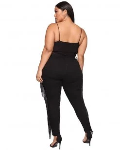 姗妮 Denim Fringe Jeans New In