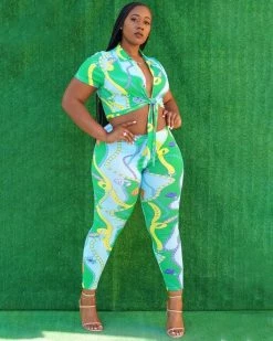 Divanewlook Green Chain Set New In