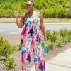 Divanewlook WIDE LEG MULTI COLOR JUMPSUIT