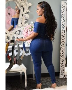 Divanewlook FIONA DENIM JUMPSUIT