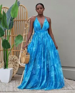 Divanewlook Gives Me Life Halter Top Maxi Dress New In