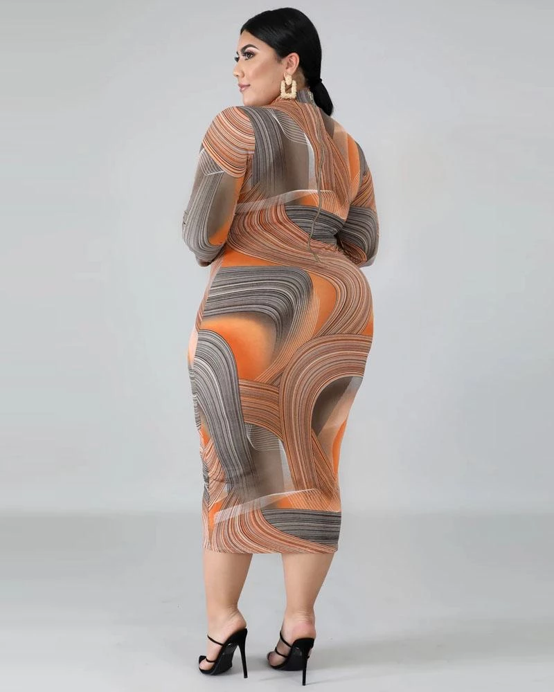 欧时尚 Follow Your Heart Plus Size Bodycon Dress 6 欧时尚 Follow Your Heart Plus Size Bodycon Dress