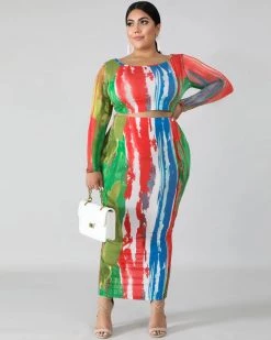 金缕燕衣 Not Over You Yet Plus Size Skirt Set