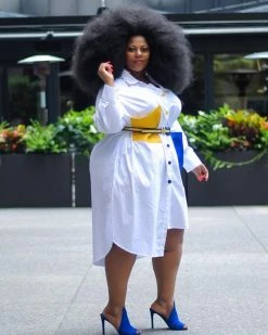 金缕燕衣& 沐沐 Sonnie Button Up Plus Size