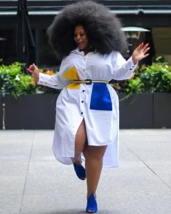 金缕燕衣& 沐沐 Sonnie Button Up Plus Size