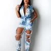 欧尚美 Jumpsuit & Romper Lavine Denim Jumpsuit